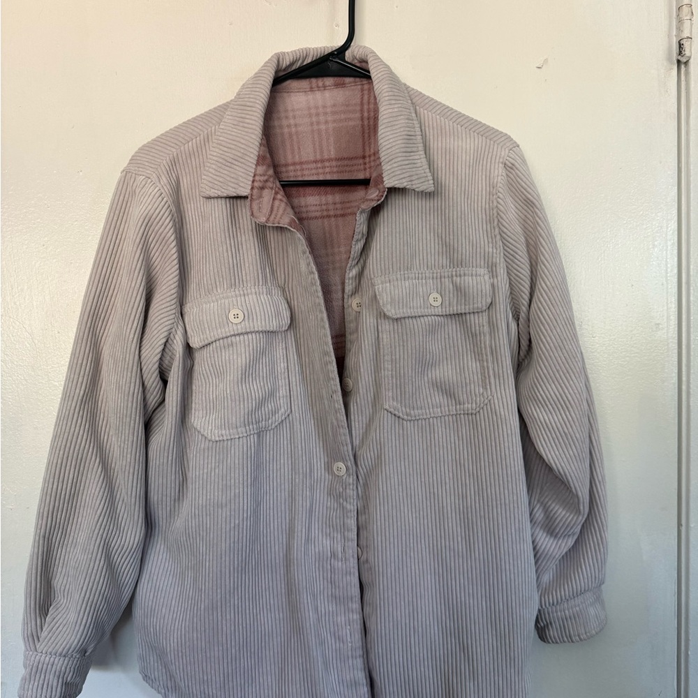 Striped Button-Up Shirt